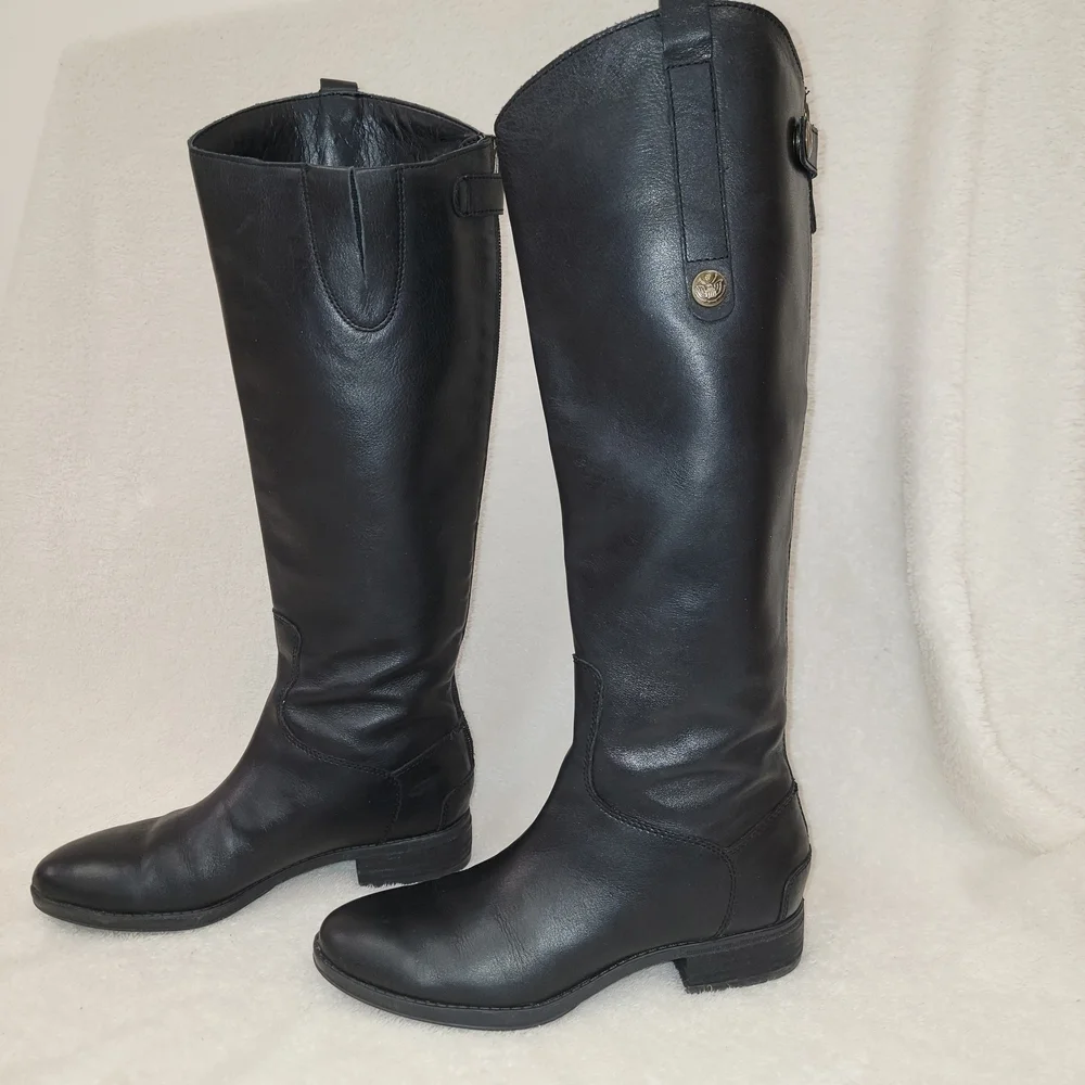 Sam Edelman Penny All Leather Riding Boot REGULAR CALF